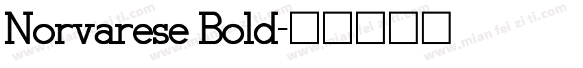 Norvarese Bold字体转换